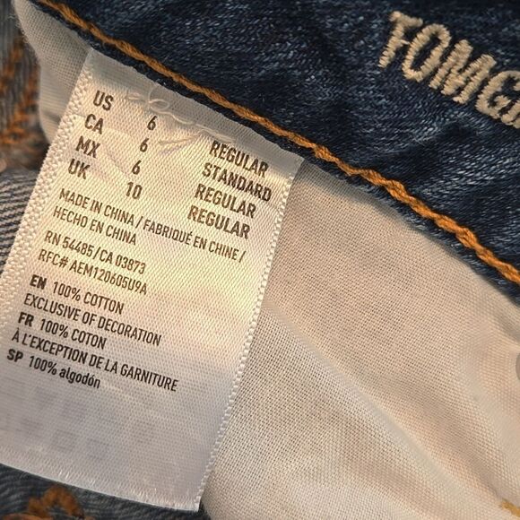 American Eagle Outfitters Tom GIrl Denim Jeans - Picture 7 of 8